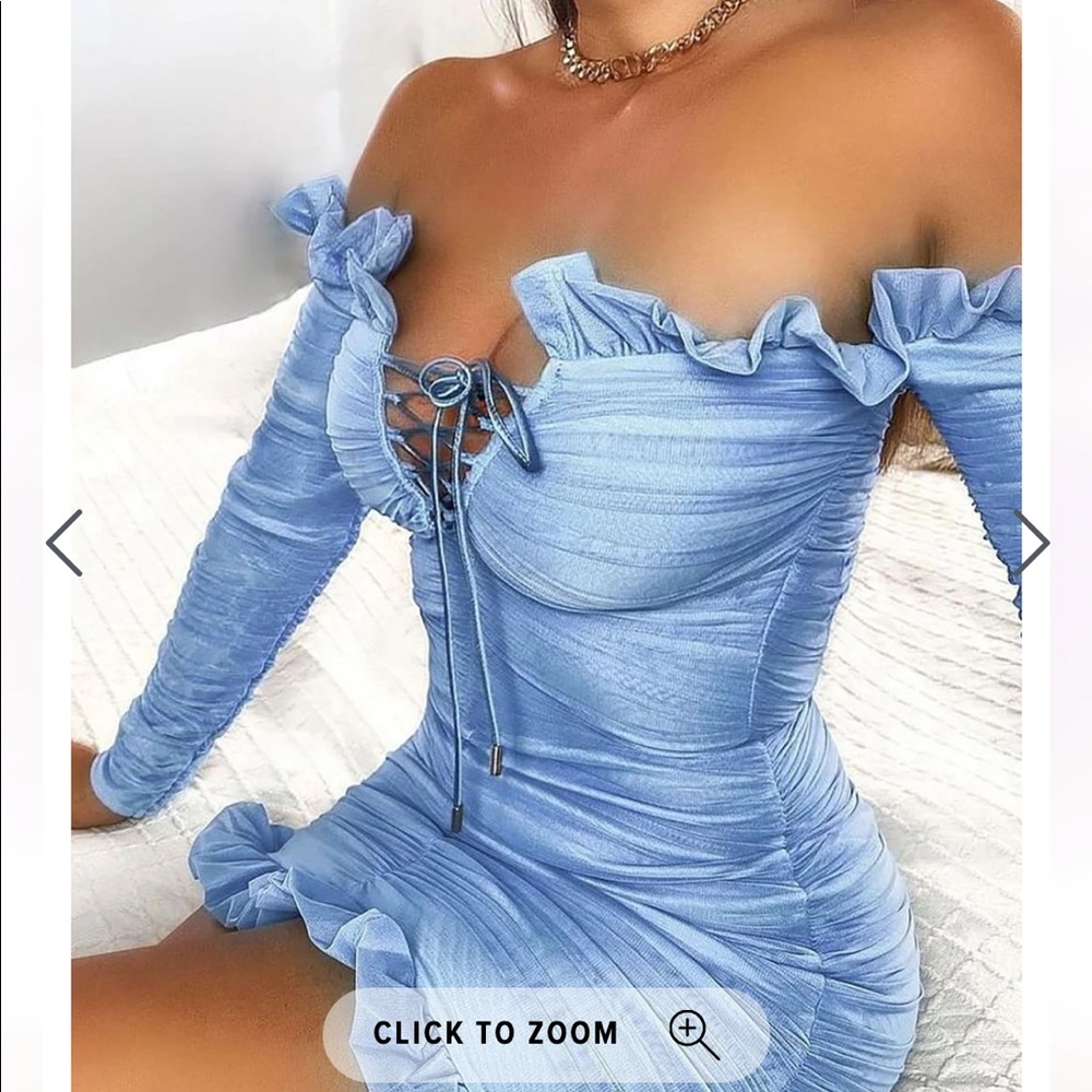 RUCHED UP MINI FASHION NOVA DRESS